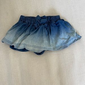 Denim ombré 0-6m skirt